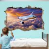 Plane wall sticker decal mural poster