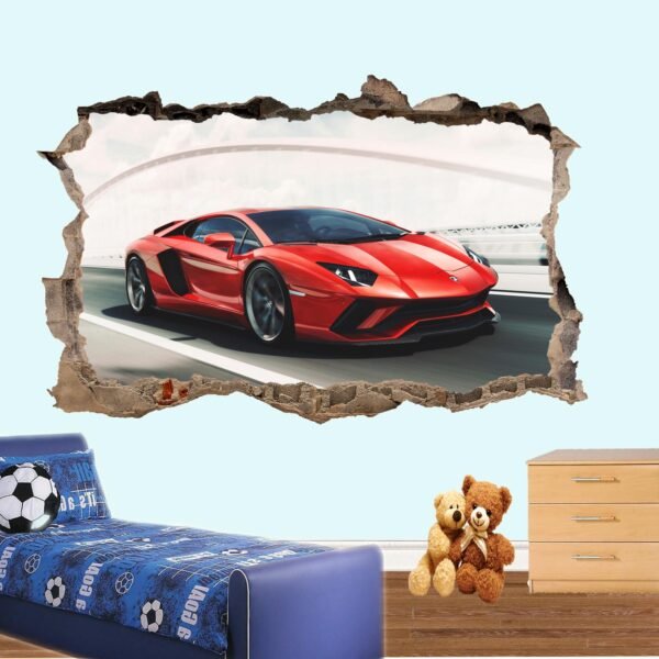 Super Sports Cars Aventador Wall Stickers Decal