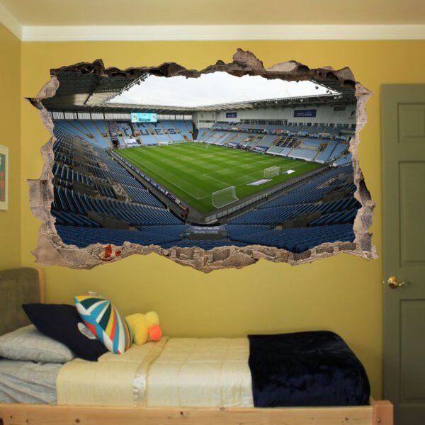 Football Stadium Scenery Coventry Wall Art Decal Self-adhesive Poster Sticker
