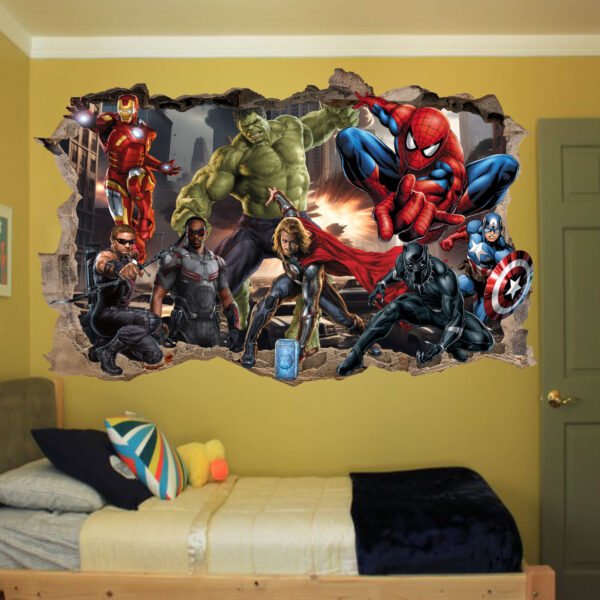Avenger Superheroes Decal Wall Sticker Art Self-adhesive Vinyl Poster