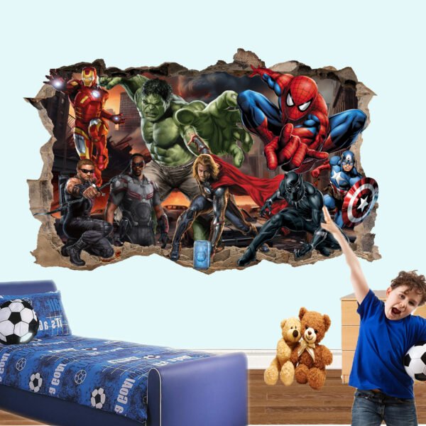 Avengers Superheroes Decal Wall Sticker Art Self-adhesive Vinyl Poster